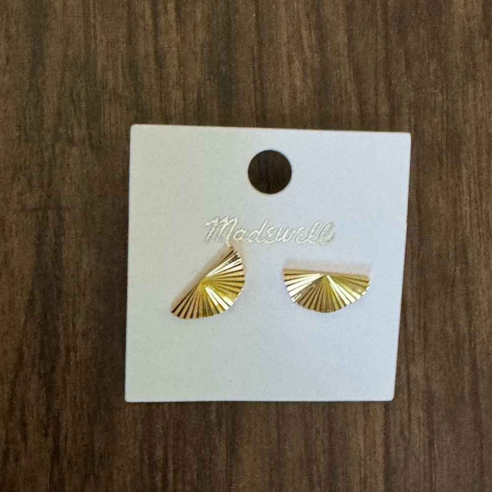 Madewell Radiant Gold Fan Earrings